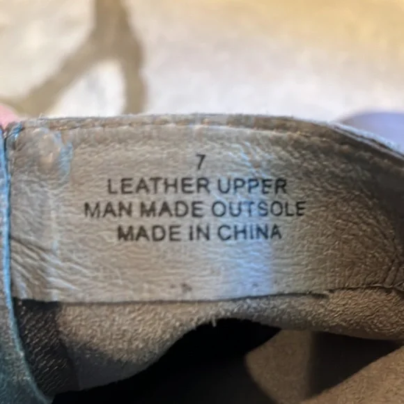 Very Volatile grey leather ankle boots. Size 7 - Picture 5 of 10